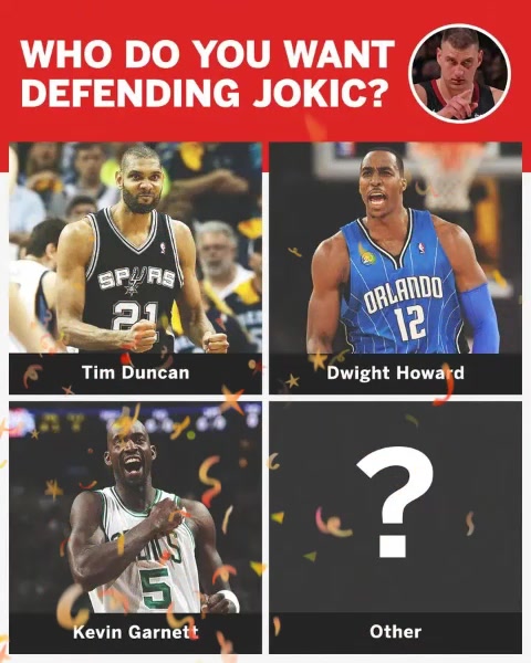 若可以从NBA历史挑选任何一位巅峰期球员防约基奇 你会选谁？